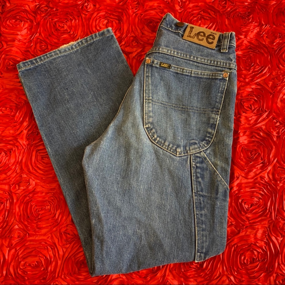 Vintage Mens 80s Lee Carpenter Jeans 30x30 denim